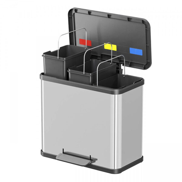 Öko Trio Plus L 3x 9 liter RVS, zwart - VB 016232 - Afbeelding 3