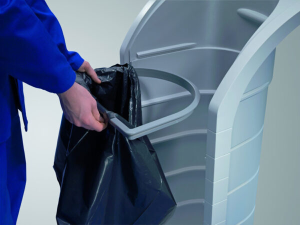 Industriële afvalbak ProfiLine 120 liter grijs - VB 091178 - Afbeelding 3