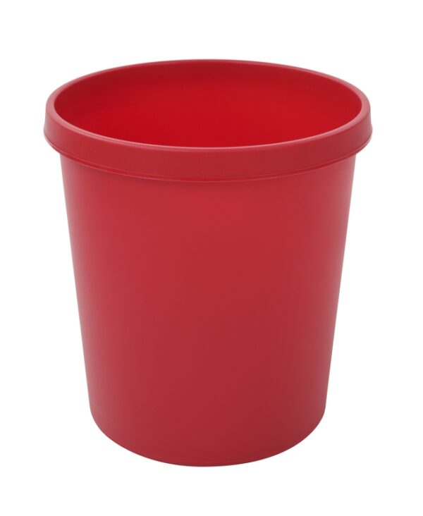 Ronde papierbak 18 liter rood - VB 494900