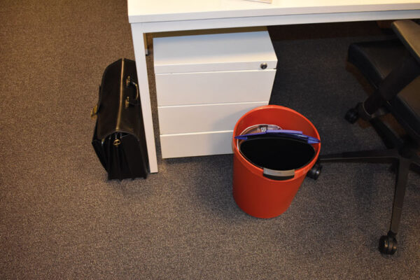 Ronde papierbak 18 liter rood - VB 494900 - Afbeelding 2