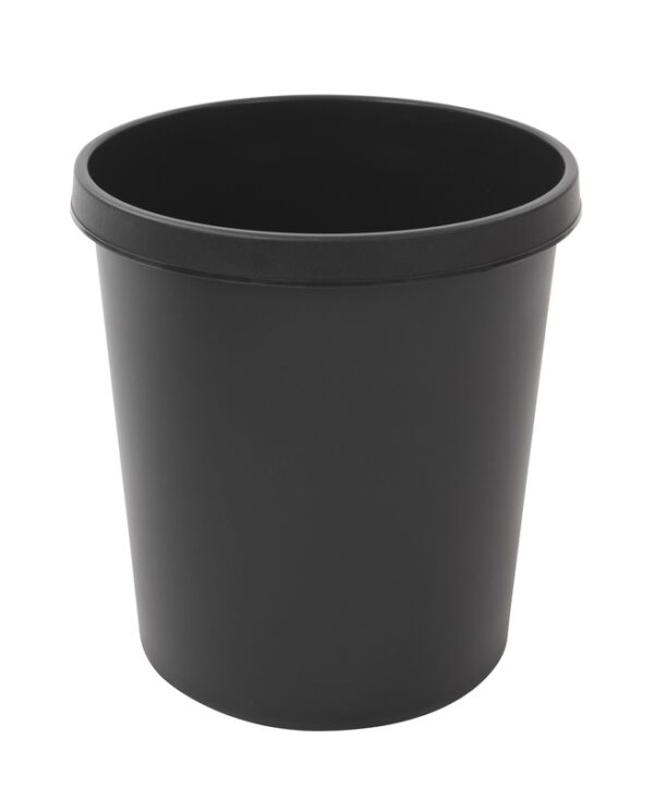 Ronde papierbak 18 liter zwart - VB 494900