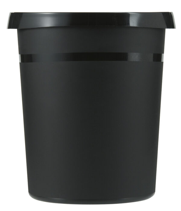 Kunststof papierbak 18 liter zwart - VB 090040