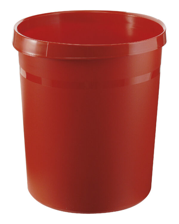 Kunststof papierbak 18 liter rood - VB 090071