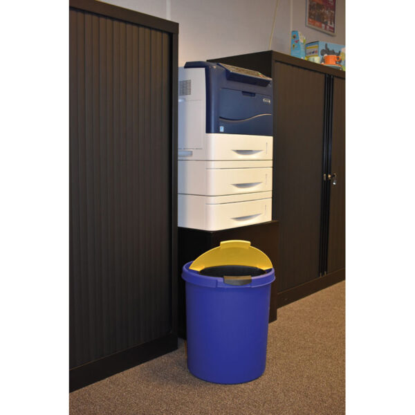 Kunststof papierbak 30 liter blauw - VB 201834 - Afbeelding 2