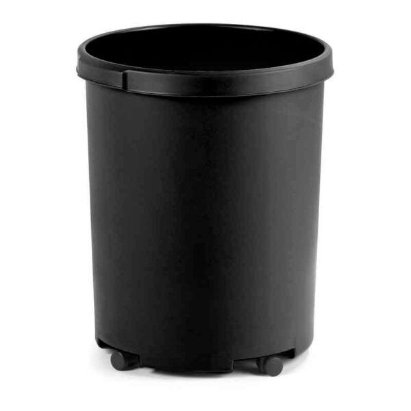 Ronde papierbak 50 liter zwart - VB 001836 - Afbeelding 2