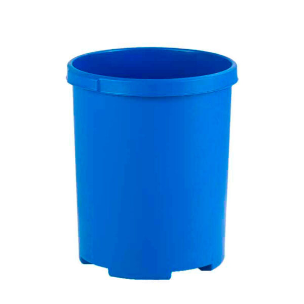Ronde papierbak 50 liter blauw - VB 001836