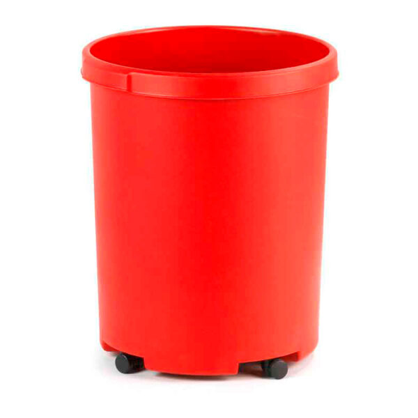 Ronde papierbak 50 liter rood - VB 001836 - Afbeelding 2