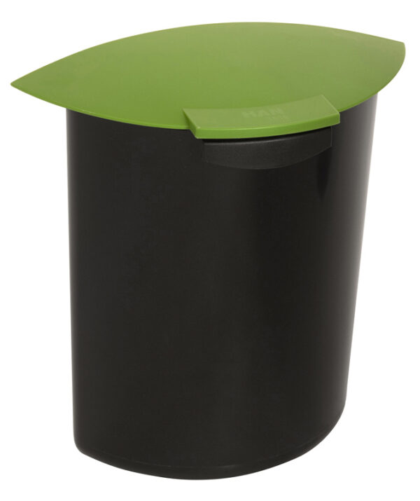 Inzet 6 liter met deksel A zwart, groen - VB 201838