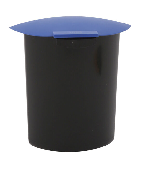 Inzet 6 liter met deksel zwart, blauw - VB 201839