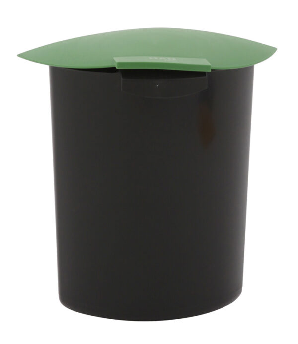 Inzet 6 liter met deksel zwart, groen - VB 201839