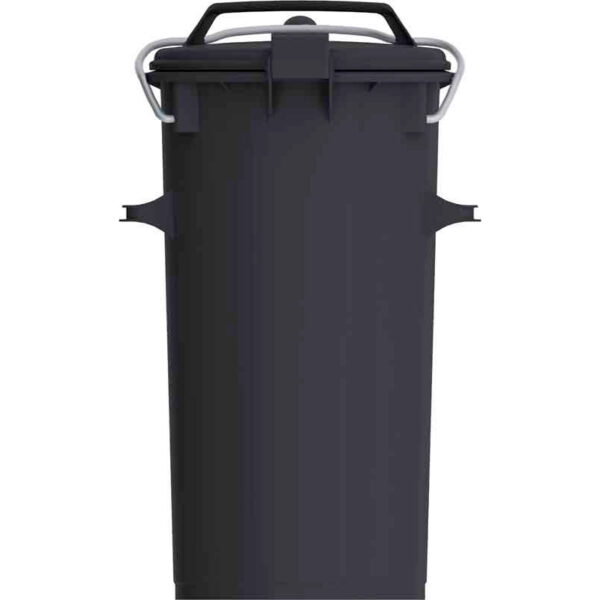 Kunststof afvalbak 50 liter donkergrijs - VB 500100 - Afbeelding 2