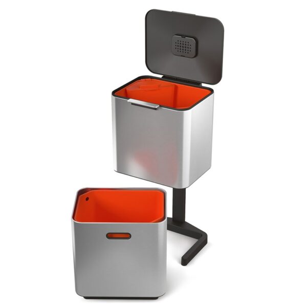 Intelligent Waste Totem Max 60 liter mat RVS - VB 001013 - Afbeelding 2