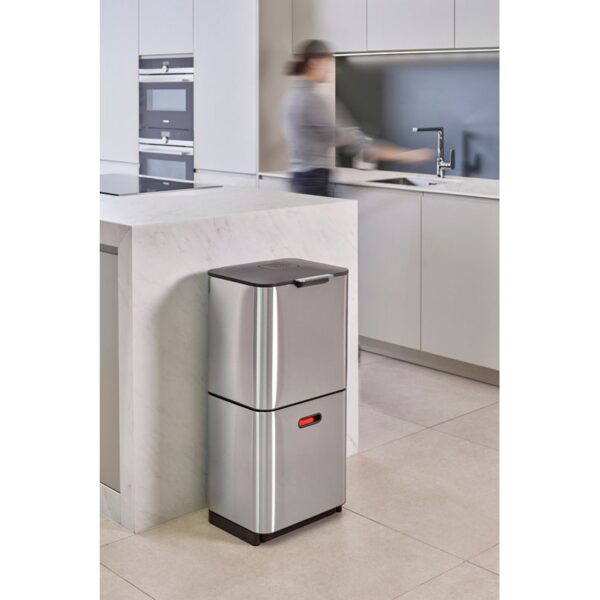 Intelligent Waste Totem Max 60 liter mat RVS - VB 001013 - Afbeelding 11