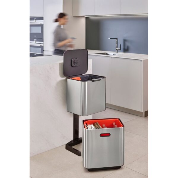 Intelligent Waste Totem Max 60 liter mat RVS - VB 001013 - Afbeelding 14