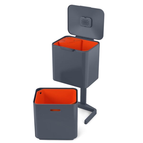 Intelligent Waste Totem Max 60 liter grafiet - VB 001037 - Afbeelding 2