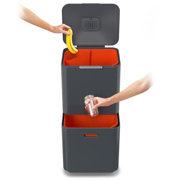 Intelligent Waste Totem Max 60 liter grafiet - VB 001037 - Afbeelding 4