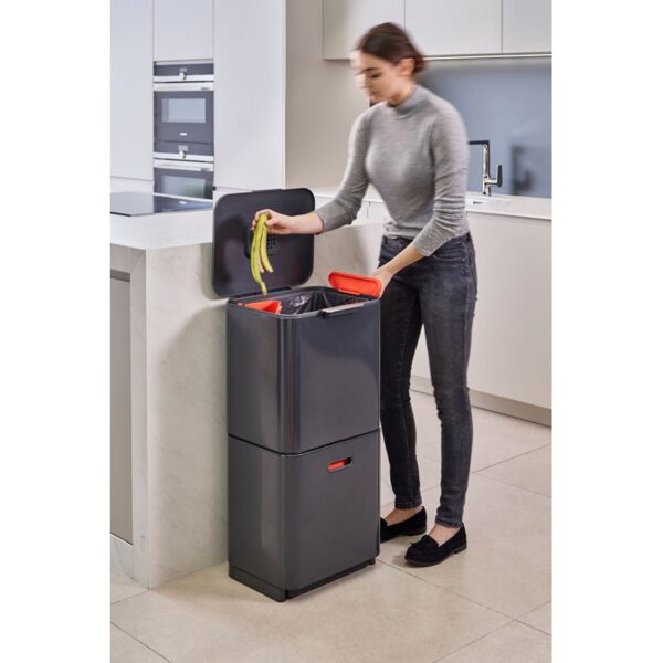 Intelligent Waste Totem Max 60 liter grafiet - VB 001037 - Afbeelding 11
