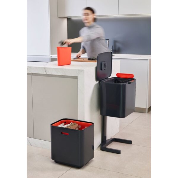 Intelligent Waste Totem Max 60 liter grafiet - VB 001037 - Afbeelding 13