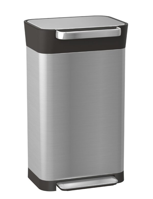 Intelligent Waste Titan 30 liter mat RVS, zwart - VB 300307