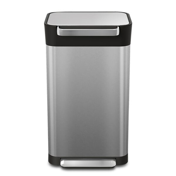 Intelligent Waste Titan 30 liter mat RVS, zwart - VB 300307 - Afbeelding 2