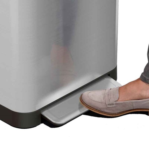 Intelligent Waste Titan 30 liter mat RVS, zwart - VB 300307 - Afbeelding 7