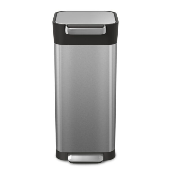 Intelligent Waste Titan Slim 20 liter mat RVS, zwart - VB 300376 - Afbeelding 2