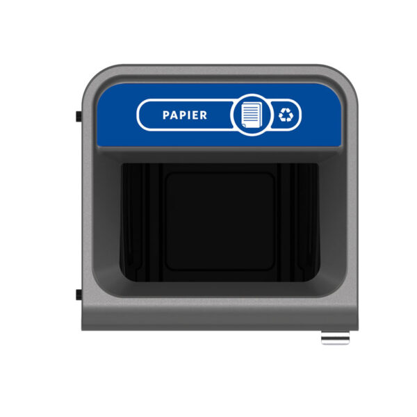 Configure Recyclingstation Papier NL 87 liter antraciet, blauw - VB 500909 - Afbeelding 2