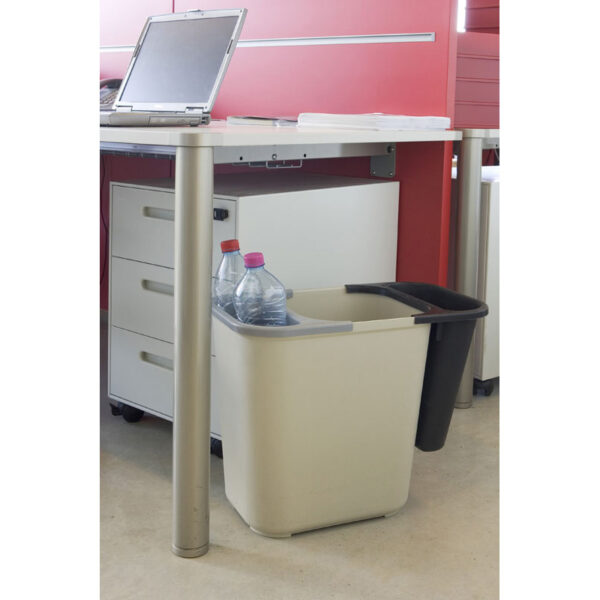 Rubbermaid vuurbestendige papierbak 26,5L beige - R050713 - Afbeelding 3