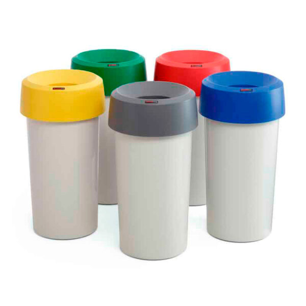 Afvalbak Modo rond 50 liter grijs - VB 157898 - Afbeelding 11