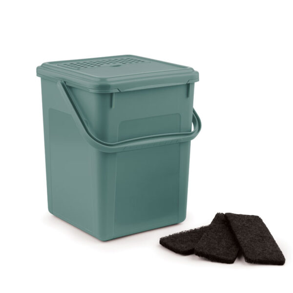 Afvalemmer Bio met Koolfilter 9 liter Mistletoe Groen - VB 246622 - Afbeelding 2