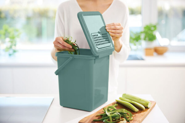Afvalemmer Bio met Koolfilter 9 liter Mistletoe Groen - VB 246622 - Afbeelding 5