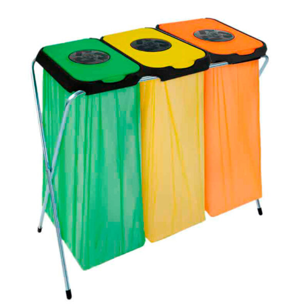 Afvalzakhouder EKOthinks 3 groen, geel, oranje - VB 113032