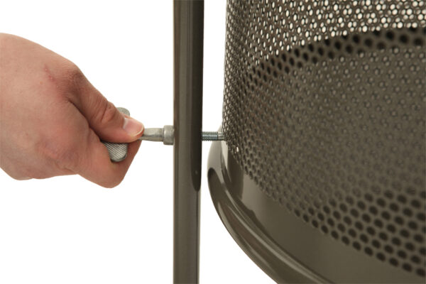 Afvalbak 80 liter op statief grafiet - VB 713000 - Afbeelding 2