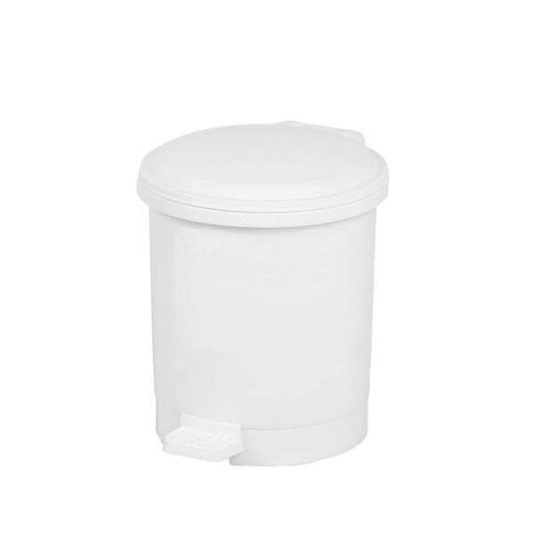 Pedaalemmer kunststof 3 liter wit - VB 001817