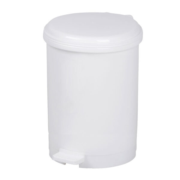 Pedaalemmer kunststof 40 liter wit - VB 001824