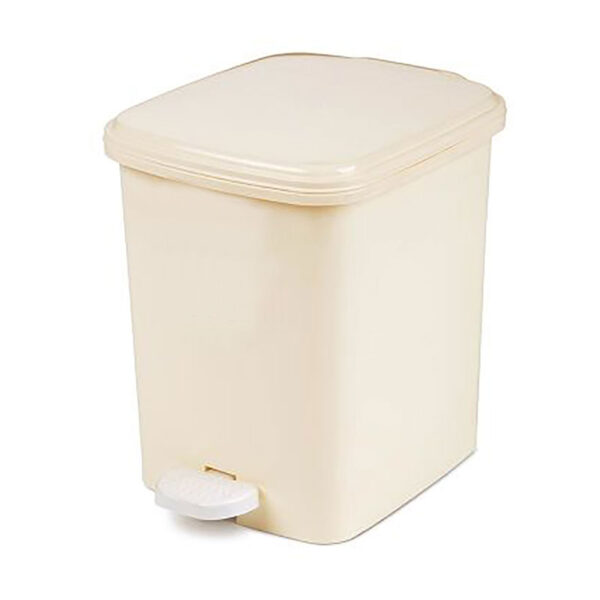 Rechthoekige pedaalemmer 22 liter wit - VB 006416