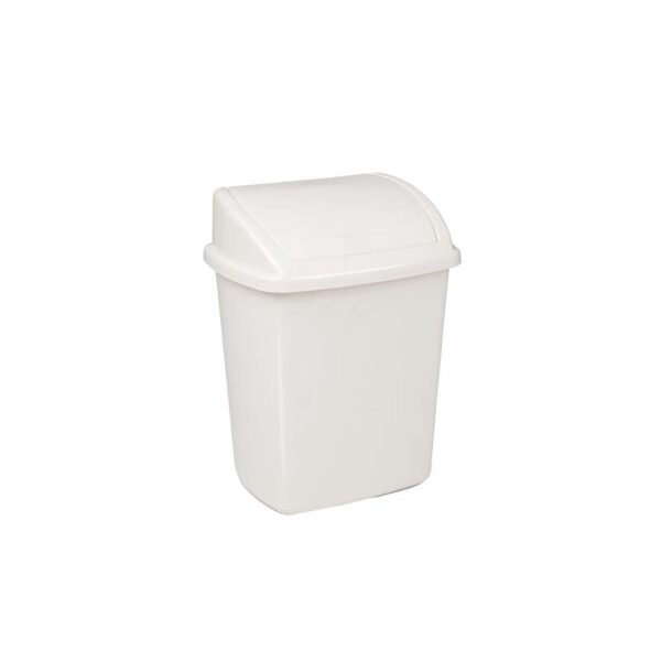 Afvalbak swing 4,45 liter wit - VB 008397