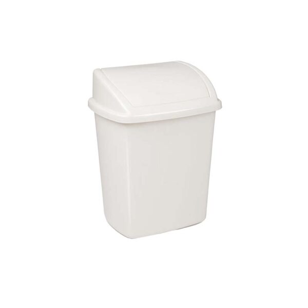 Afvalbak swing 8 liter wit - VB 008403