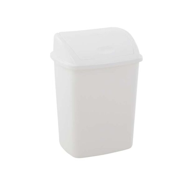 Afvalbak met Swing deksel 15 liter wit - VB 200841