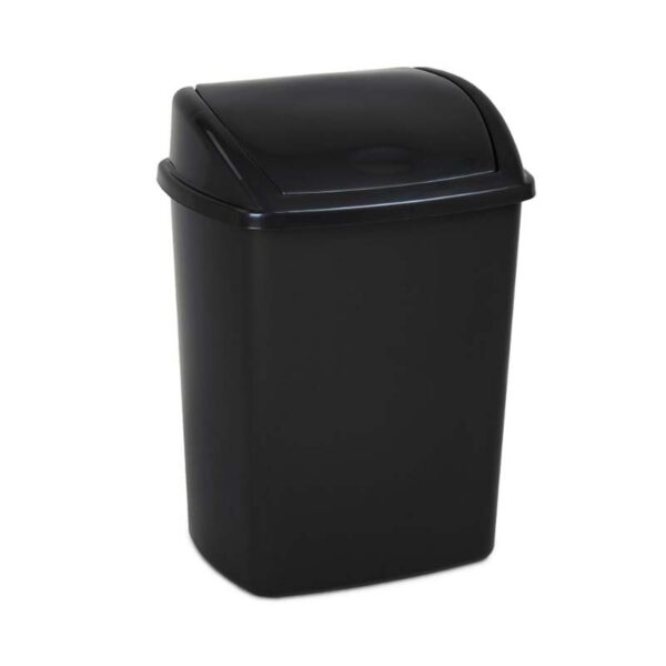 Afvalbak met Swing deksel 26 liter zwart - VB 018426