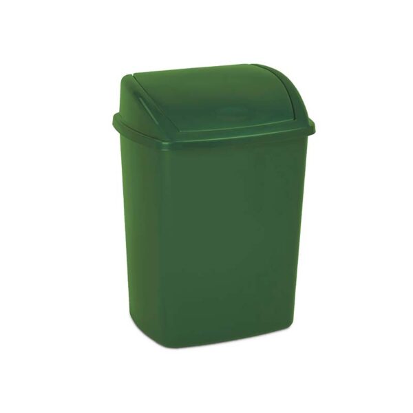 Afvalbak met Swing deksel 15 liter groen - VB 028418