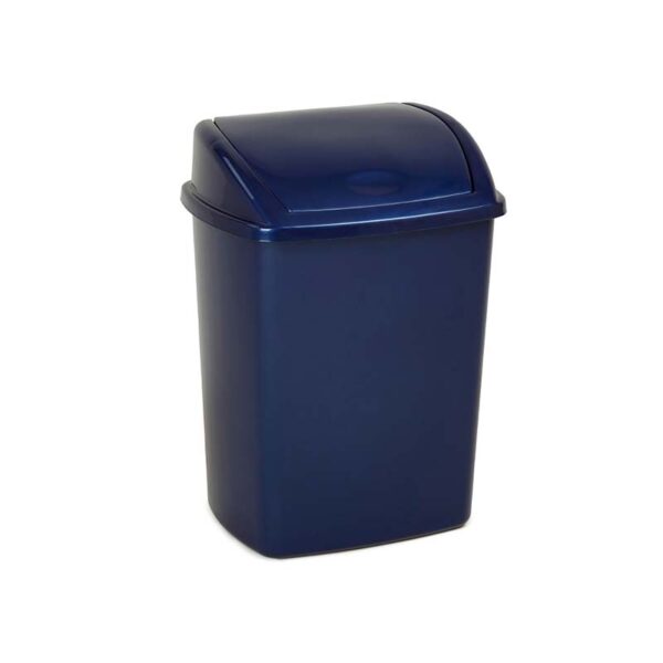 Afvalbak met Swing deksel 15 liter blauw - VB 038417