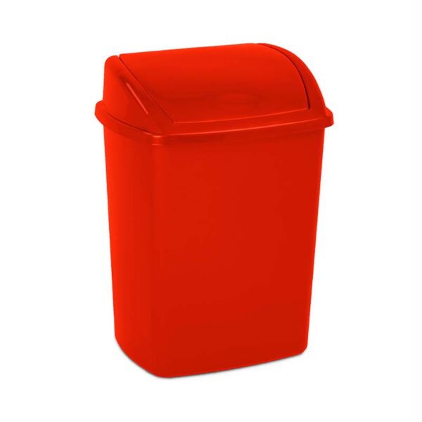 Afvalbak met Swing deksel 26 liter rood - VB 048423