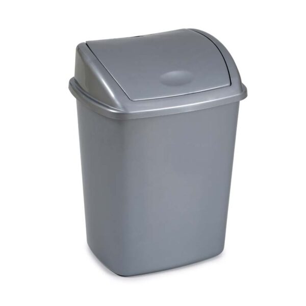 Afvalbak met Swing deksel 26 liter grijs - VB 068421