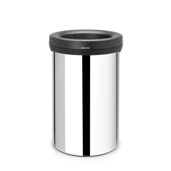 Open Top Bin afvalemmer 60 liter chroom - newIcon