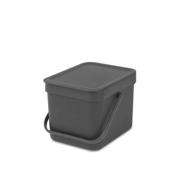 Afvalemmer Sort & Go 6 liter grijs - VB 109720