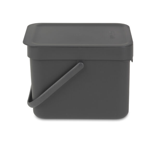 Afvalemmer Sort & Go 6 liter grijs - VB 109720 - Afbeelding 2