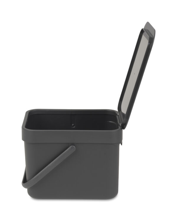 Afvalemmer Sort & Go 6 liter grijs - VB 109720 - Afbeelding 3