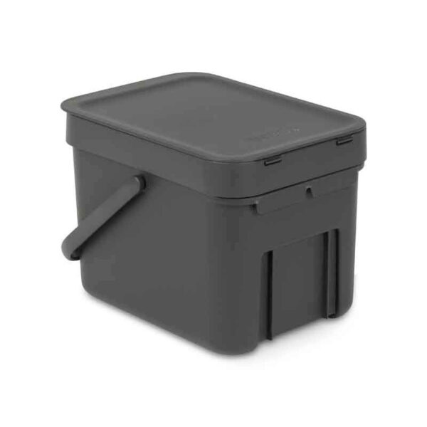 Afvalemmer Sort & Go 6 liter grijs - VB 109720 - Afbeelding 4