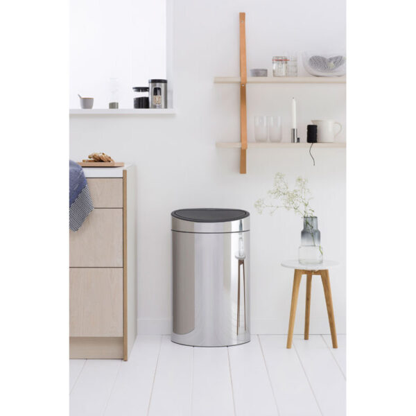 Touch Bin New 40 liter chroom - VB 112881 - Afbeelding 4